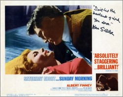 Saturday Night and Sunday Morning Lobby Card 1